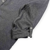 23区 HOMME ニジュウサンク 天竺 開襟 七分袖 ポロシャツ 48/グレー メンズ