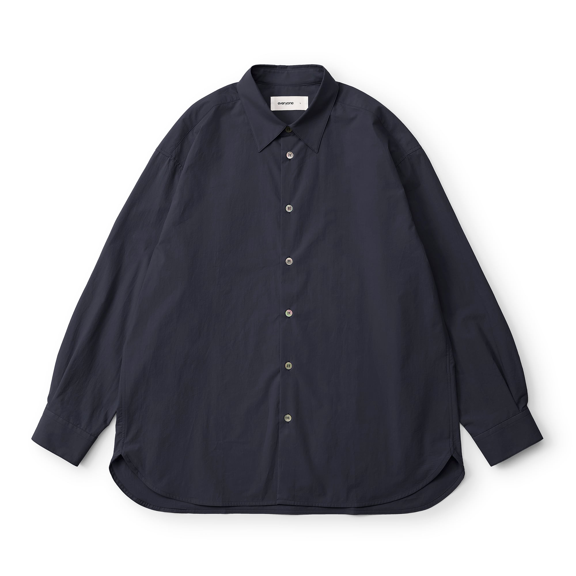 トップス everyone typewriter regular collar shirt everyone typewriter regular collar shirt (NAVY) | everyone