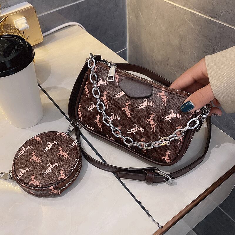 フレンチニッチバッグ女性2020新しいトレンディなファッションレトロテクスチャメッセンジャーバッグワイルドウエスタンスタイルシングルショルダースモールランドセル Tiancai_Wing_Bag32111000208