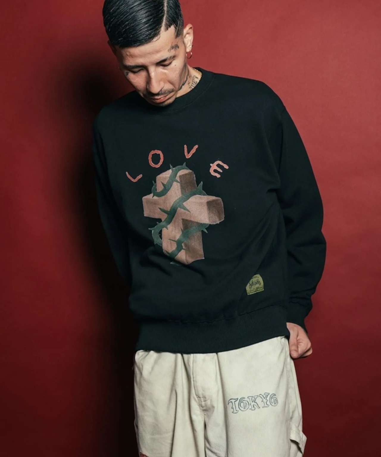 Subciety / Thon cross sweat shirt / スウェットクルーネック / トレーナー / 152-31118 - 7