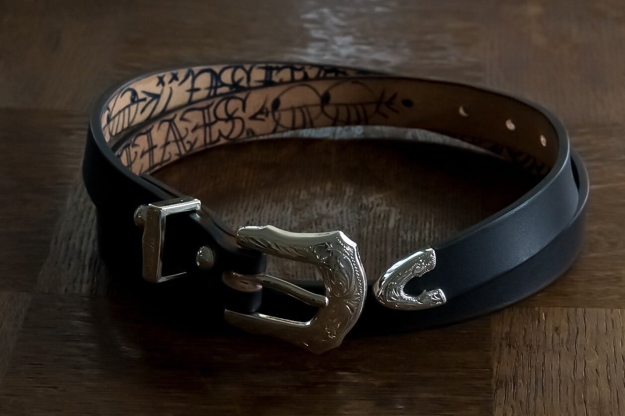 ALIVEN スリムベルト SEVEN BY SEVEN ナローウエスタンレザーベルト | NOUVEL des HIOC