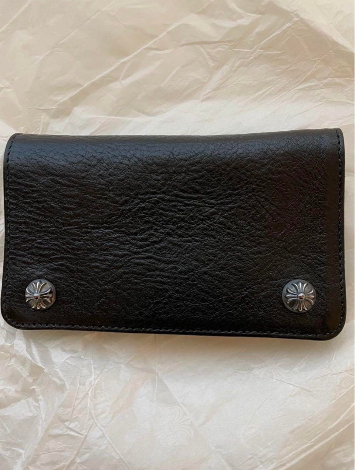 クロムハーツ1zip折り財布 CHROME HEARTS クロムハーツ 折り財布 1zip クロスボタン | chromehearts
