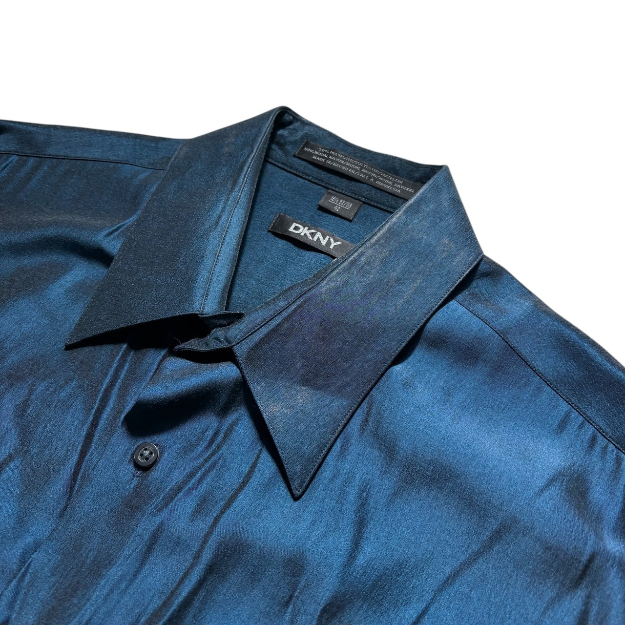 DKNY shinny blue shirt