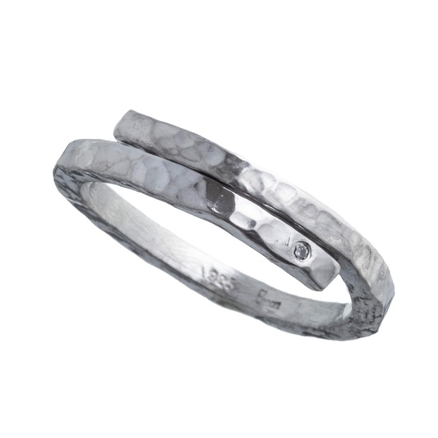 ELR0022Sダイアモンドスペーサーリング  Silver jewelry
