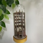 置物 本棚 オブジェ ポータブルファッションブックシェルフフィギュア「The Bay Library」ミニチュアブックケースフィギュア ホームデコレーション 木製クラフトクリエイティブ