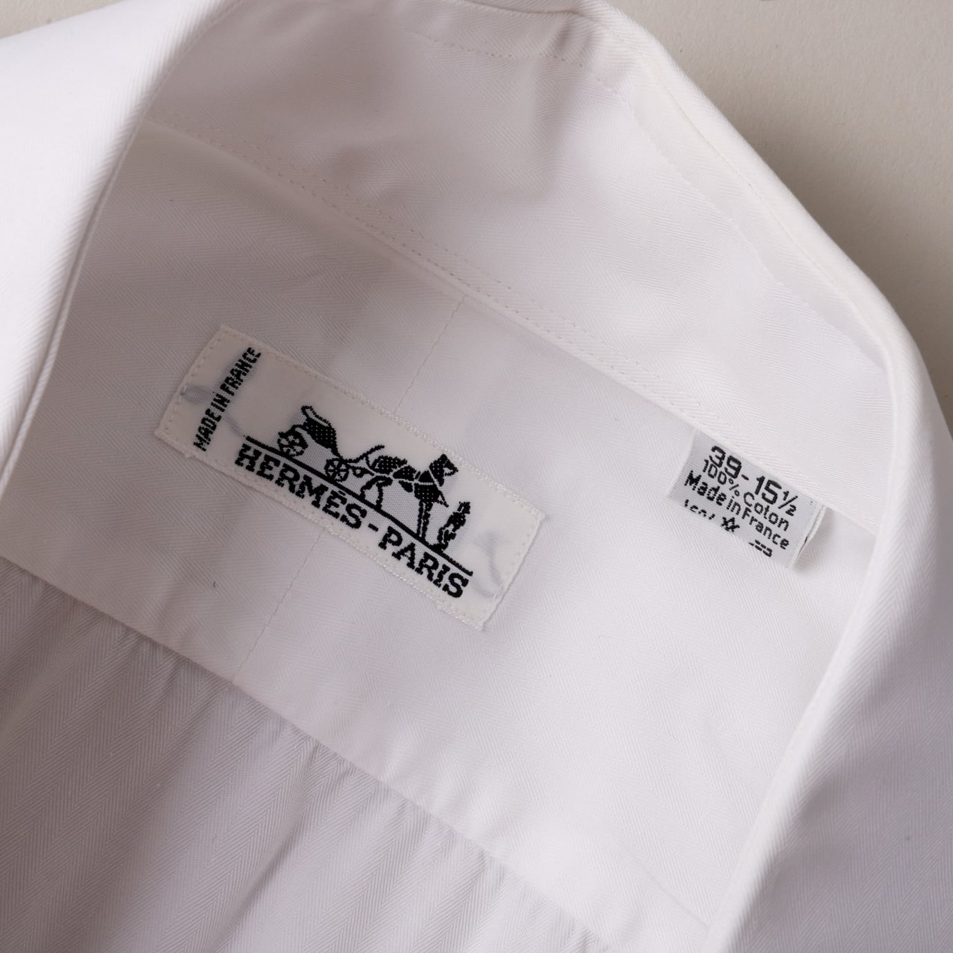エルメス コットンロング【1度着用→ホームクリーニング歴あり】25年春夏モデル 定価15万】HERMES special B.D. cotton shirt made in France mint