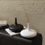 花瓶 フラワーベース しずく ドロップ 一輪挿し おしゃれ モダン 北欧 インテリア 雑貨 陶器 デザイン シンプル ミニマル