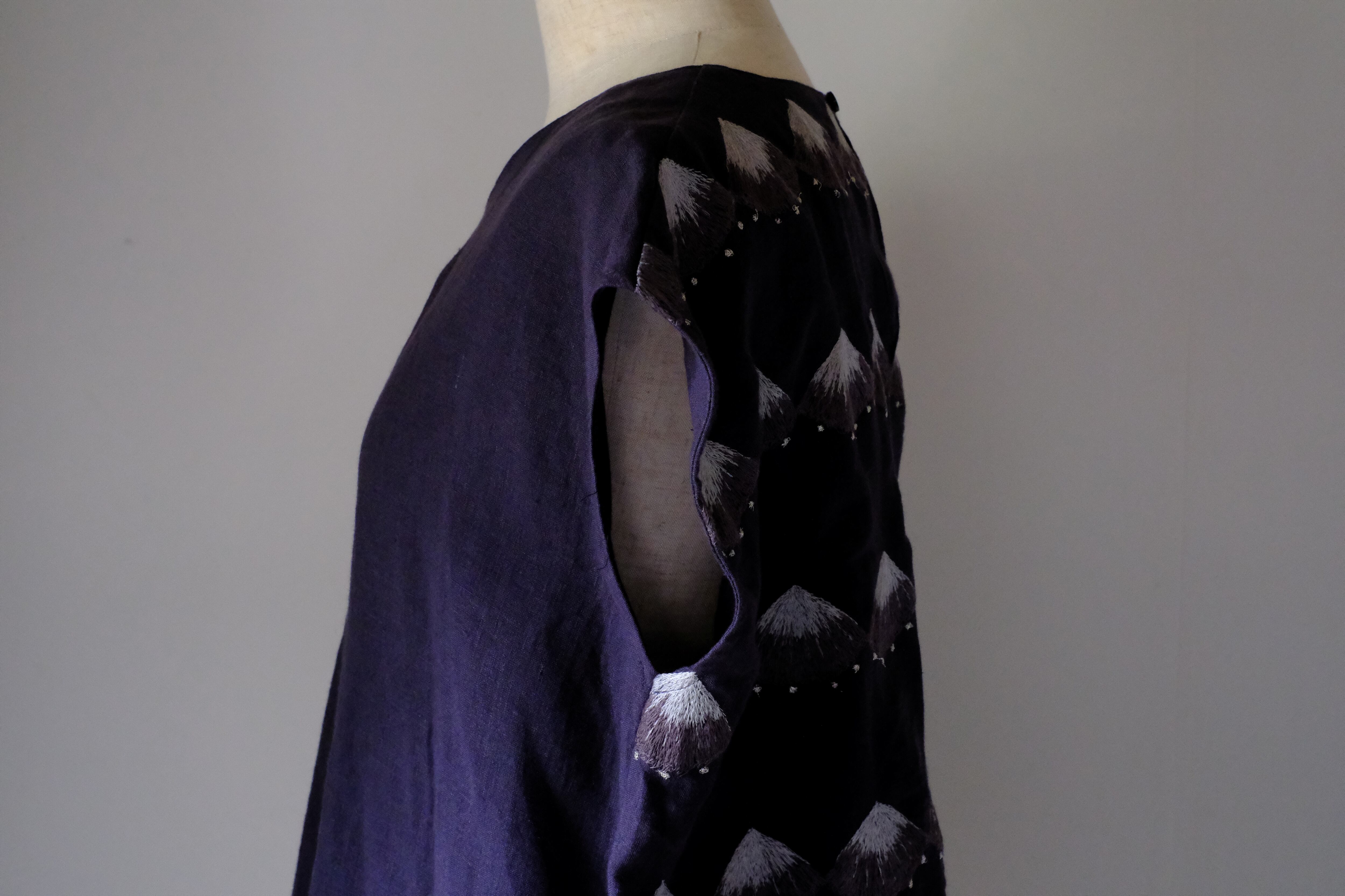 ノースリーブカットソー　cl-127(ネイビー)