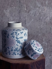 中国製造/ヴィンテージ パステル 茶壺