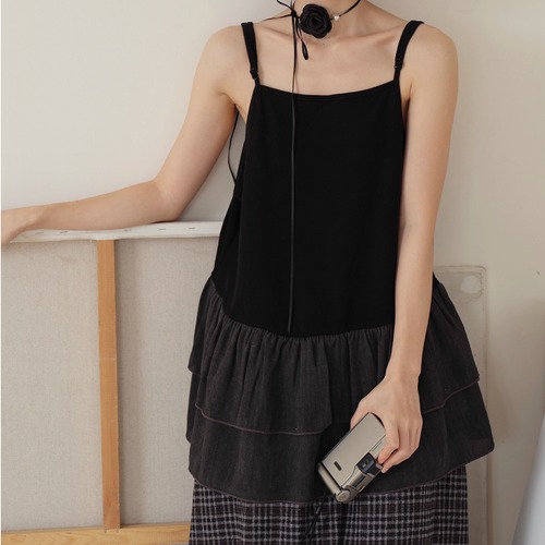 裾フリルキャミインナー ・8655