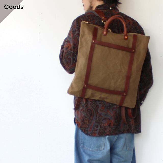 VASCO-CANVAS×LEATHER 2WAY HELMET BAG