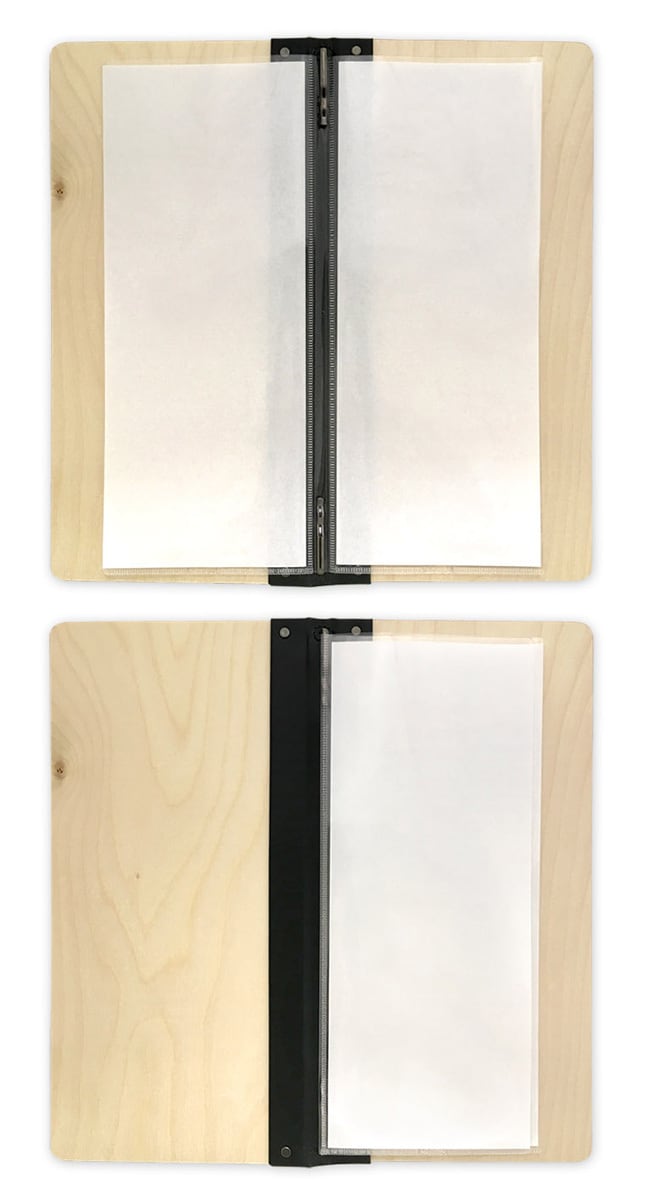 名入無料！【SHO-103-UV-COLORWOOD】 木製メニューブック（受注生産品