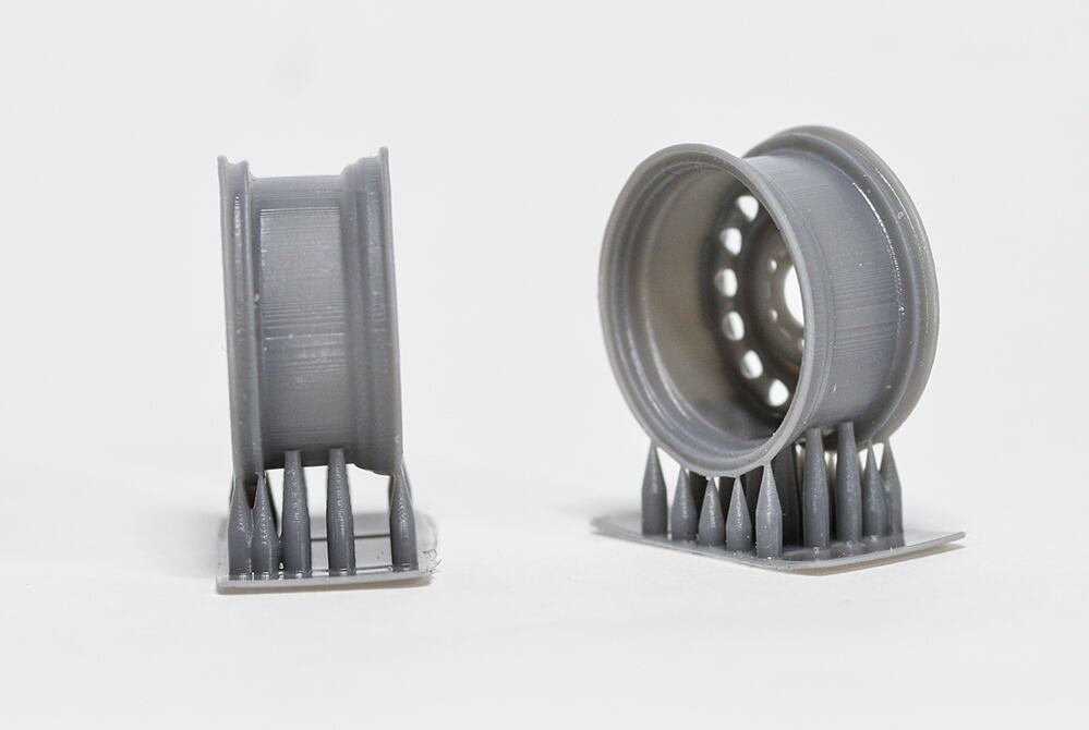1/24 スチールホイール(2個セット) 17インチ 6穴 3Dプリンタ出力