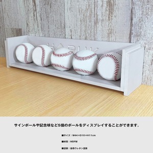 Memorial  Display  BALL　メモリアル ディスプレイ ボール　Dull White