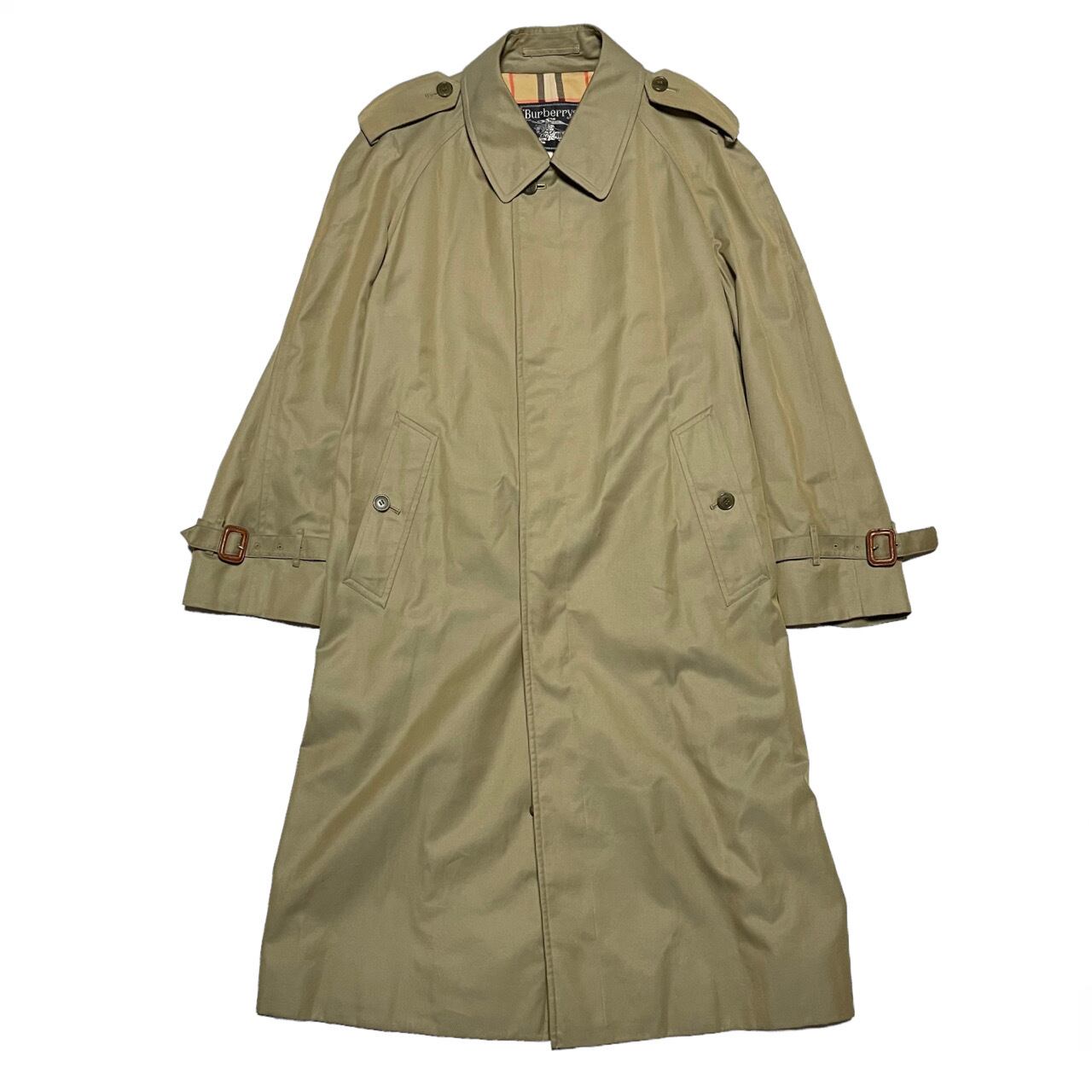 【Burberrys】玉虫色 カーキ ステンカラーコート ノバチェック SS BURBERRY バーバリー コート ステンカラー カーキ Burberrys】玉虫色
