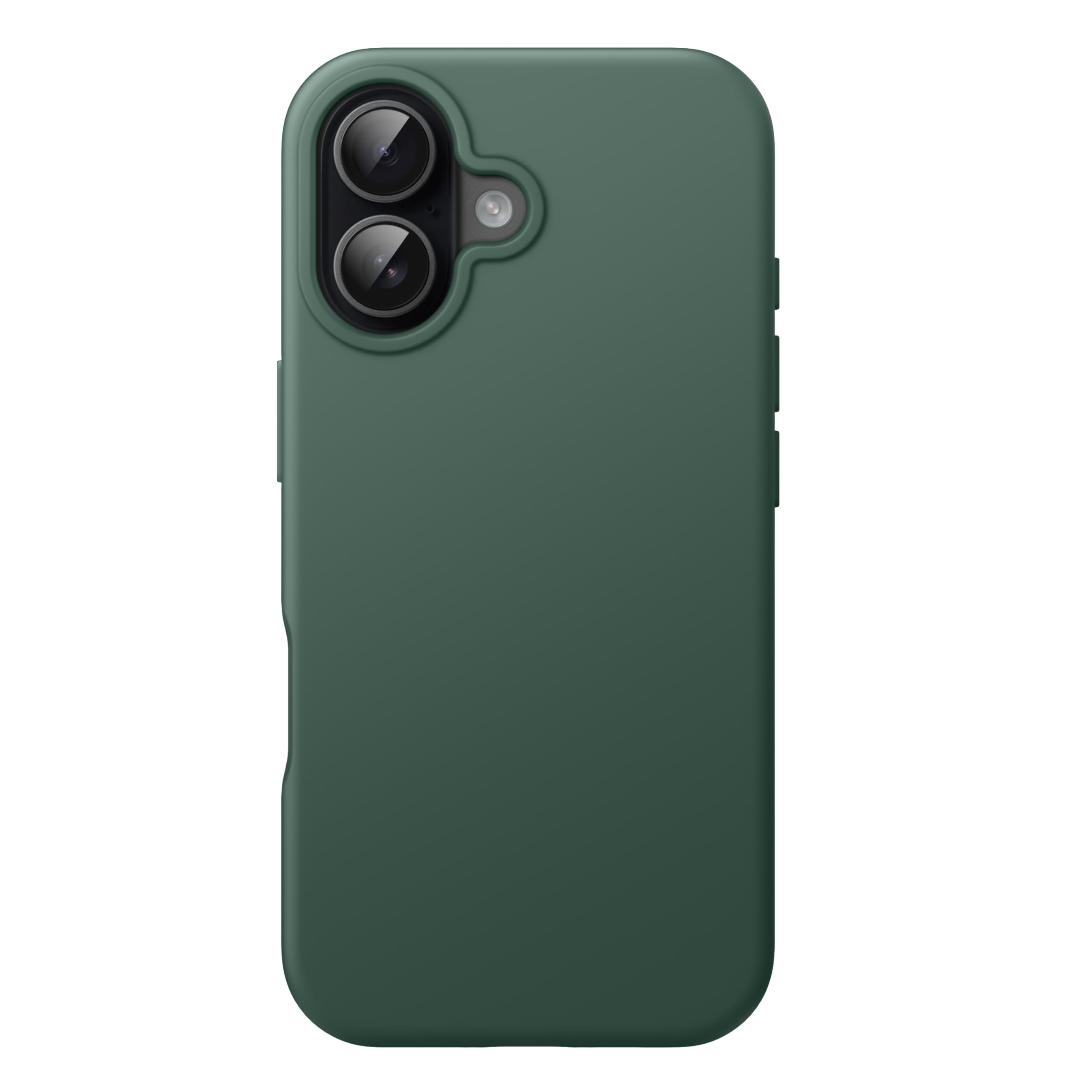 JETech iPhone 16用 シリコンケース (ミッドナイトグリーン)
