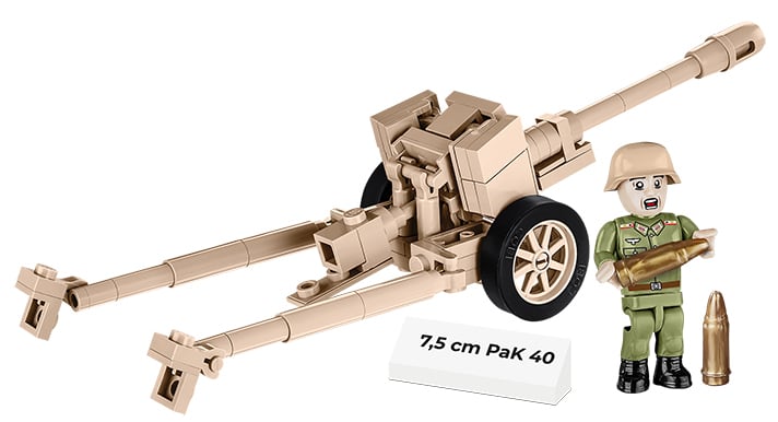 Cobi #2252 7.5cm Pak40 対戦車砲 | ミリタリーブロック公式オンライン