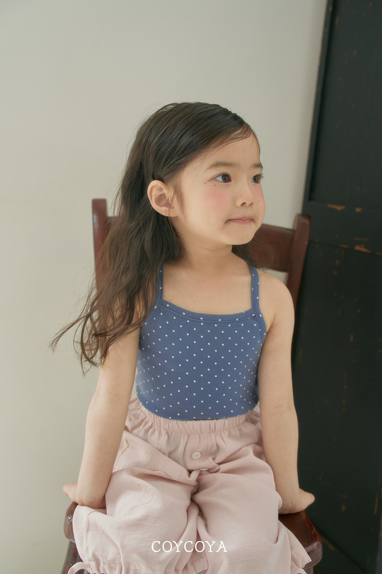 [COYCOYA] Dotted Strap Sleeveless / [코이코야] 도트끈나시