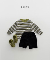 韓国子供服 / BONITO / 26Autumn / ストライプ長袖Tシャツ / 秋服 *12M~JM *