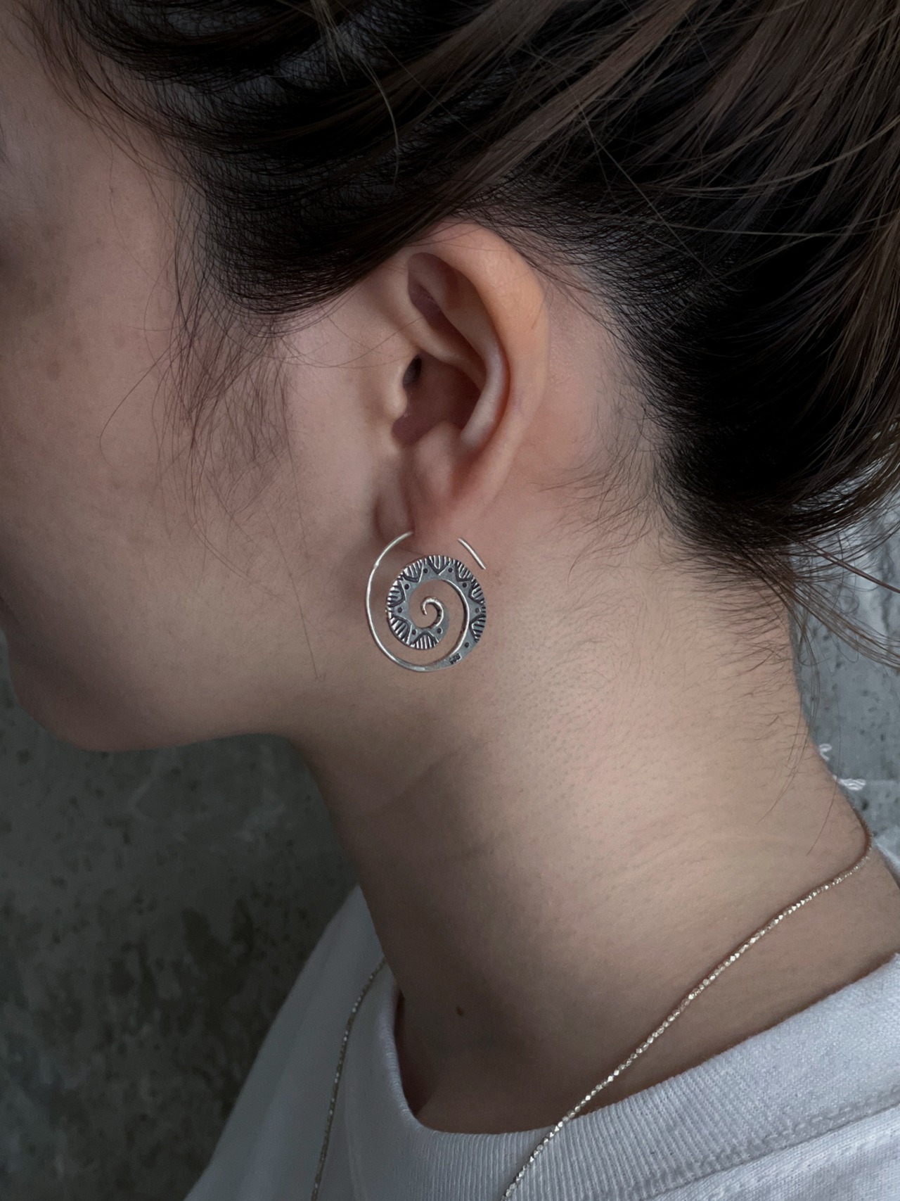 Karen tribe／Silver pierce (ER2-G02)