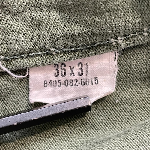 60-70s アメリカ軍 実物 OG107 ベイカーパンツ 36/31 詳細写真2