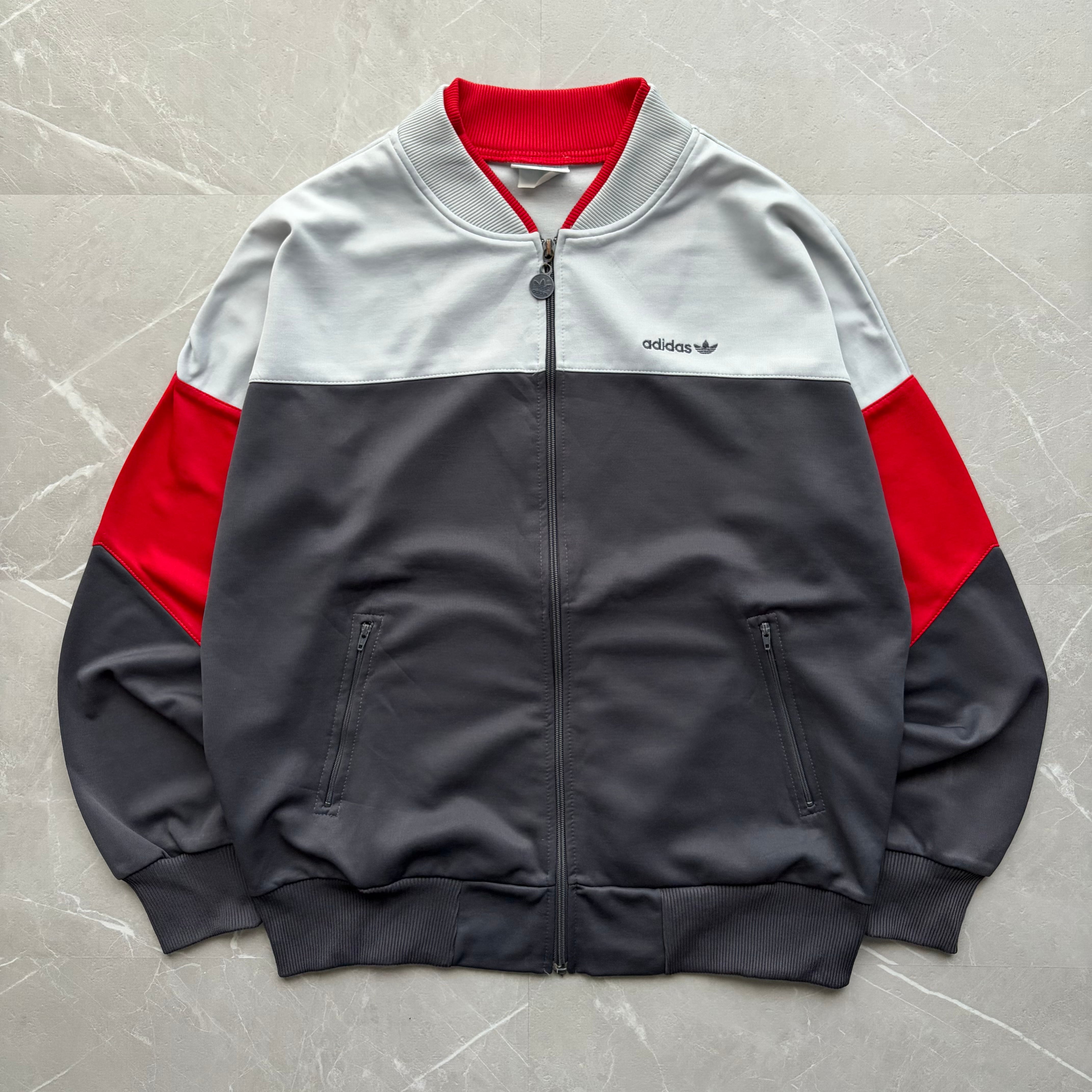 90's adidas アディダス トレフォイル 刺繍ロゴ クレイジーパターン