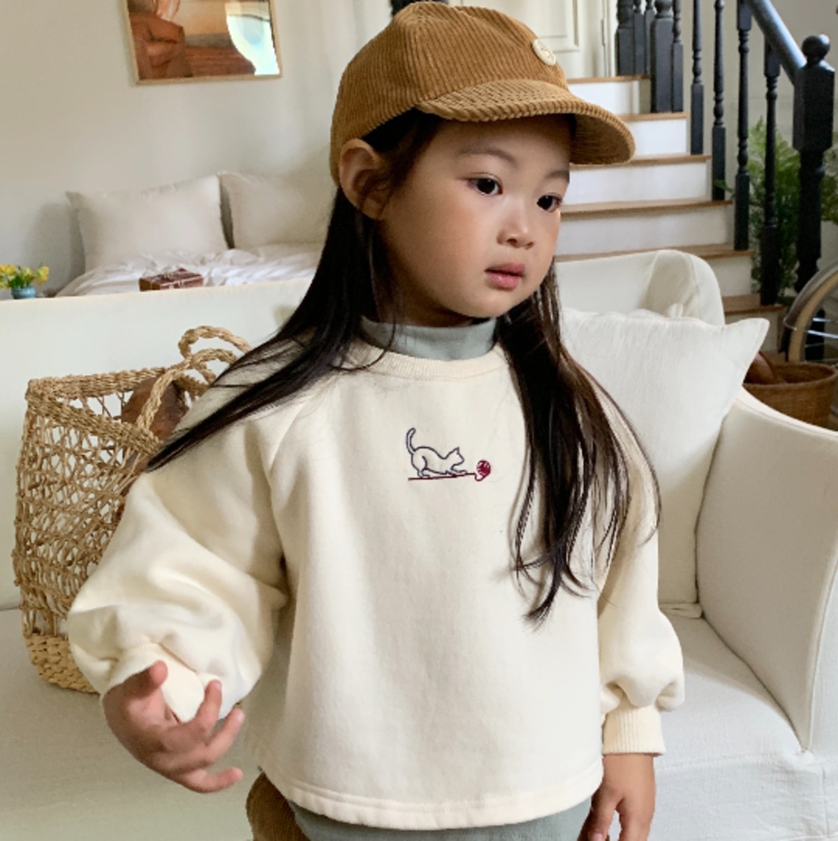 【cotton house】Kitty Ragaln Tee Smileangel