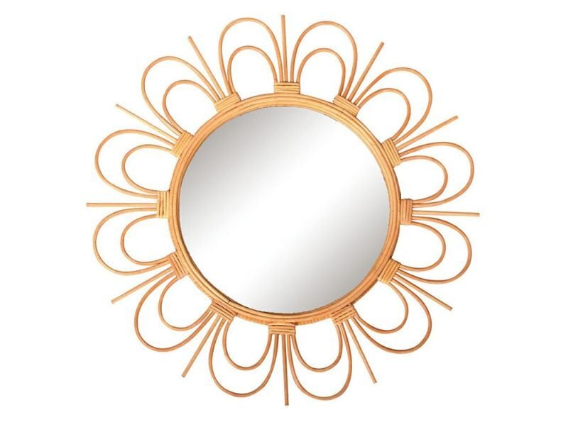 rotta rattan mirror fleur L