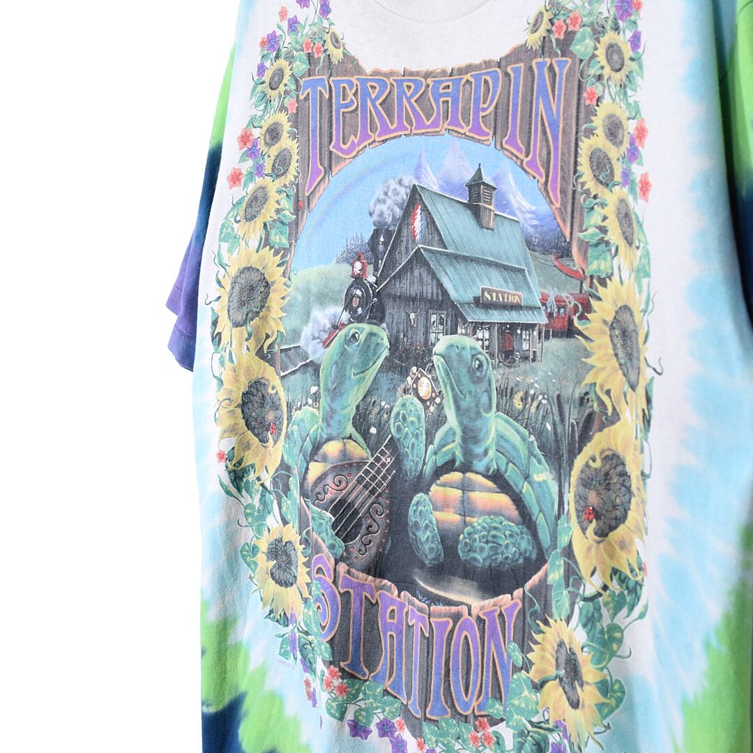 90s(1999年) USA製 GRATEFUL DEAD ビンテージ ラグランwバンド Tシャツ 