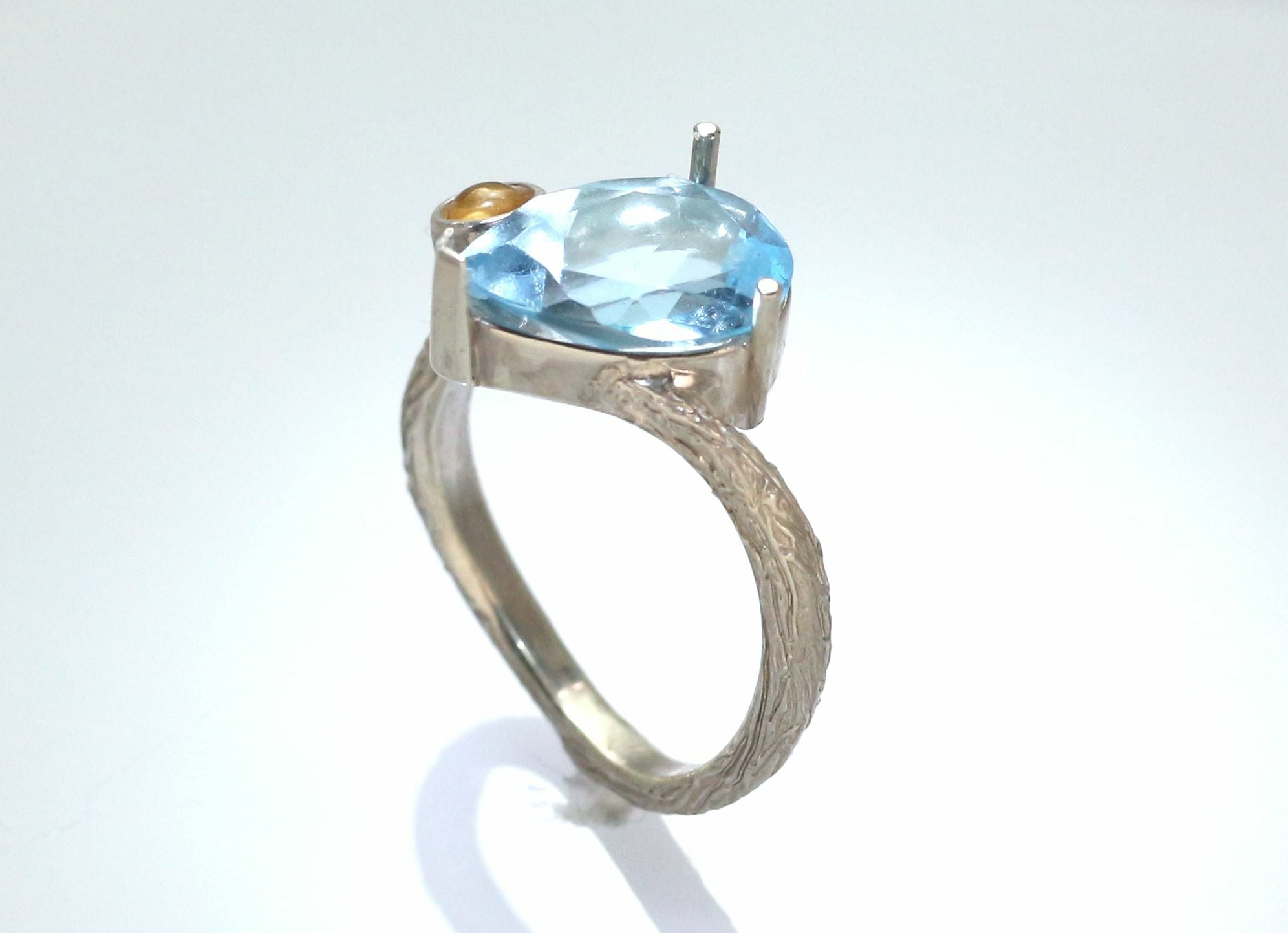 ブルートパーズ＆シトリンリング 3.33ct | Atelier Ozaki