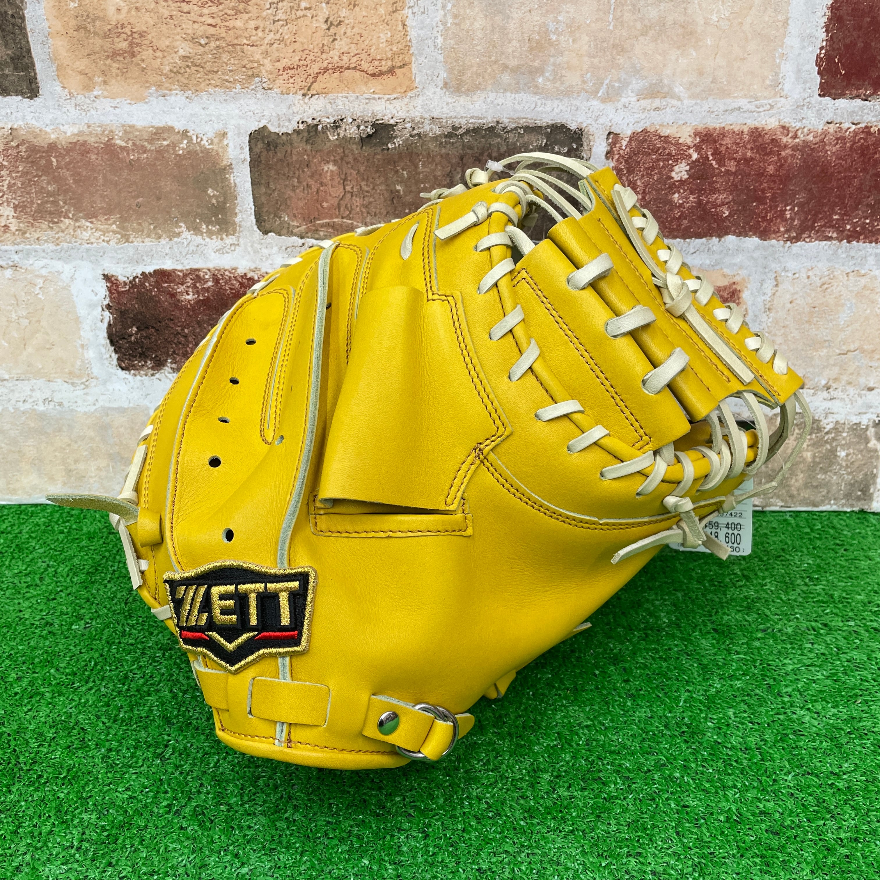 店舗別注】MUJI GLOVE 硬式ミット 捕手用 キャメル 高校野球対応