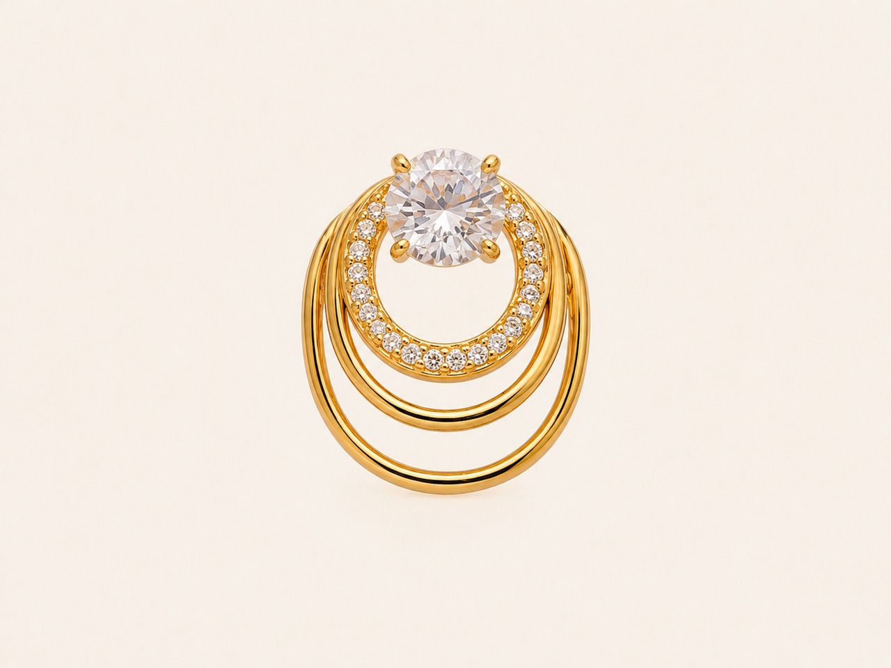Halo Ring｜18K Gold Plated