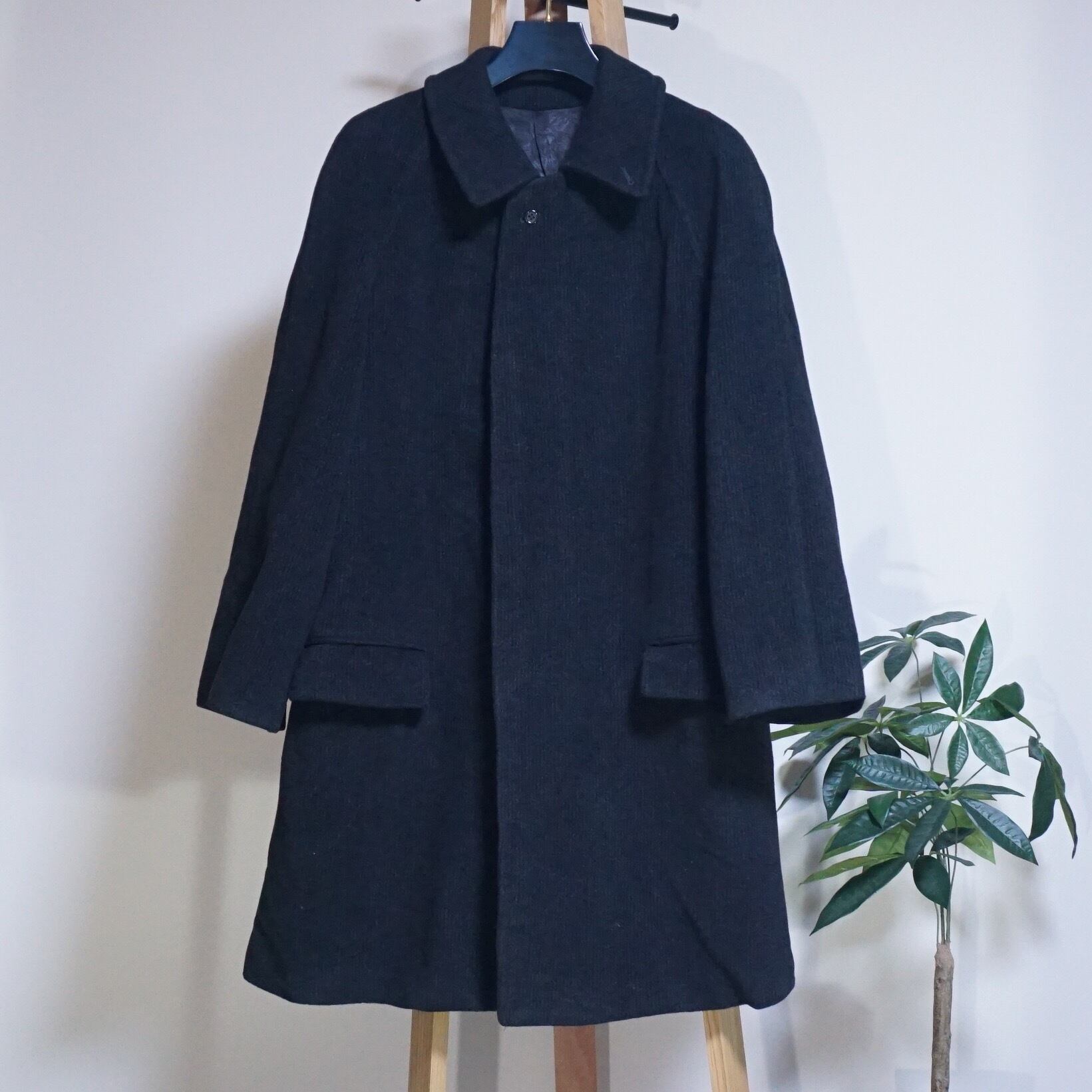 ユーロヴィンテージ　1970-80年代　スタンドカラーウールコート ユーロヴィンテージ1970-80年代スタンドカラーウールコート
