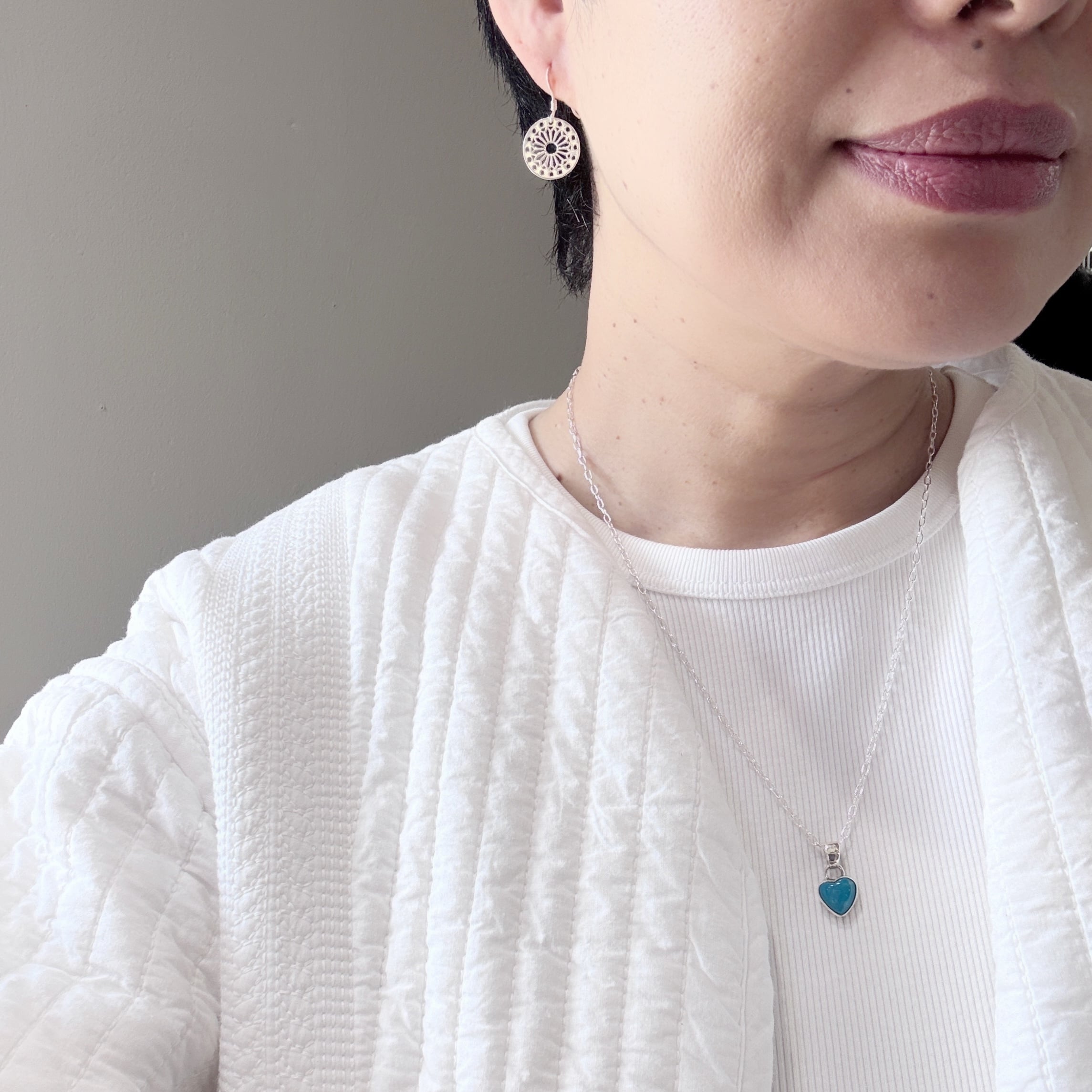 残りわずか】《Indian Jewelry 》 キングマン ターコイズ ハート