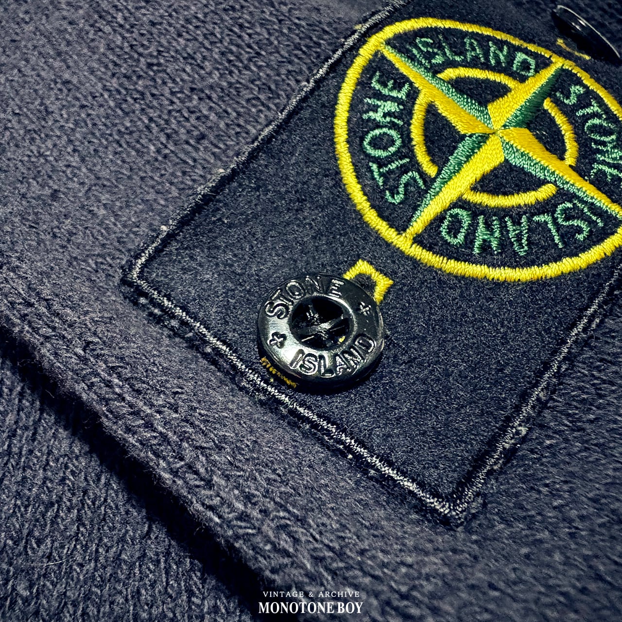 STONE ISLAND 2012SS ZIP UP DRIVERS COTTON KNIT NAVY size L
