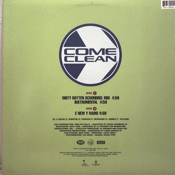 Jeru The Damaja / Come Clean [697-120-002-1] - 画像2