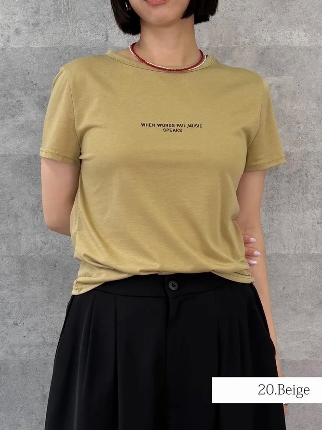 【40％OFF SALE&送料無料!!】AnnaKerry(アンナケリー)ミニロゴコンパクトTシャツ Teeシャツ 大人カジュアル 手洗い可能 85262916