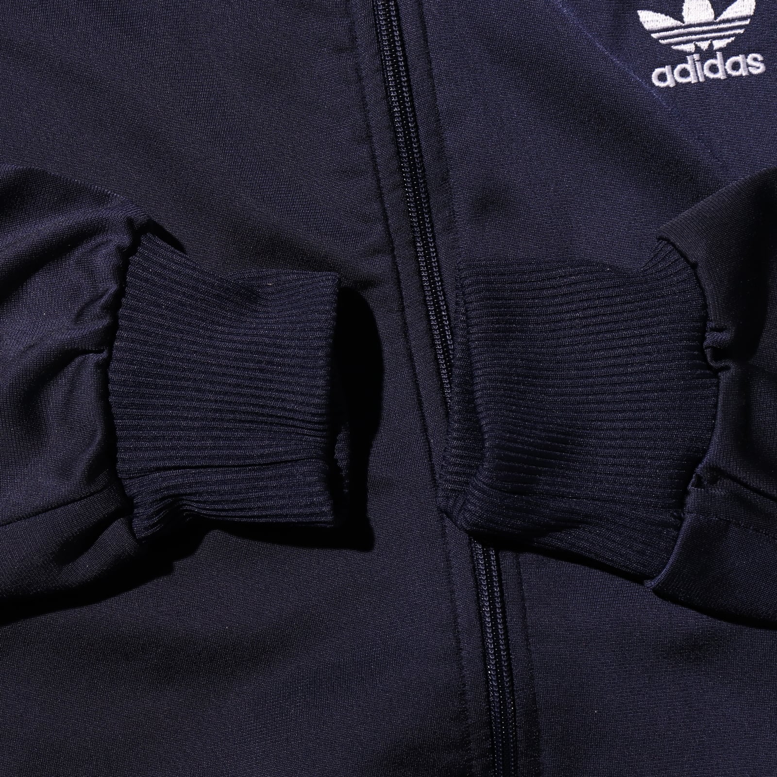 美品 M 90s adidas トラックジャケット アディダス ネイビー 紺色 