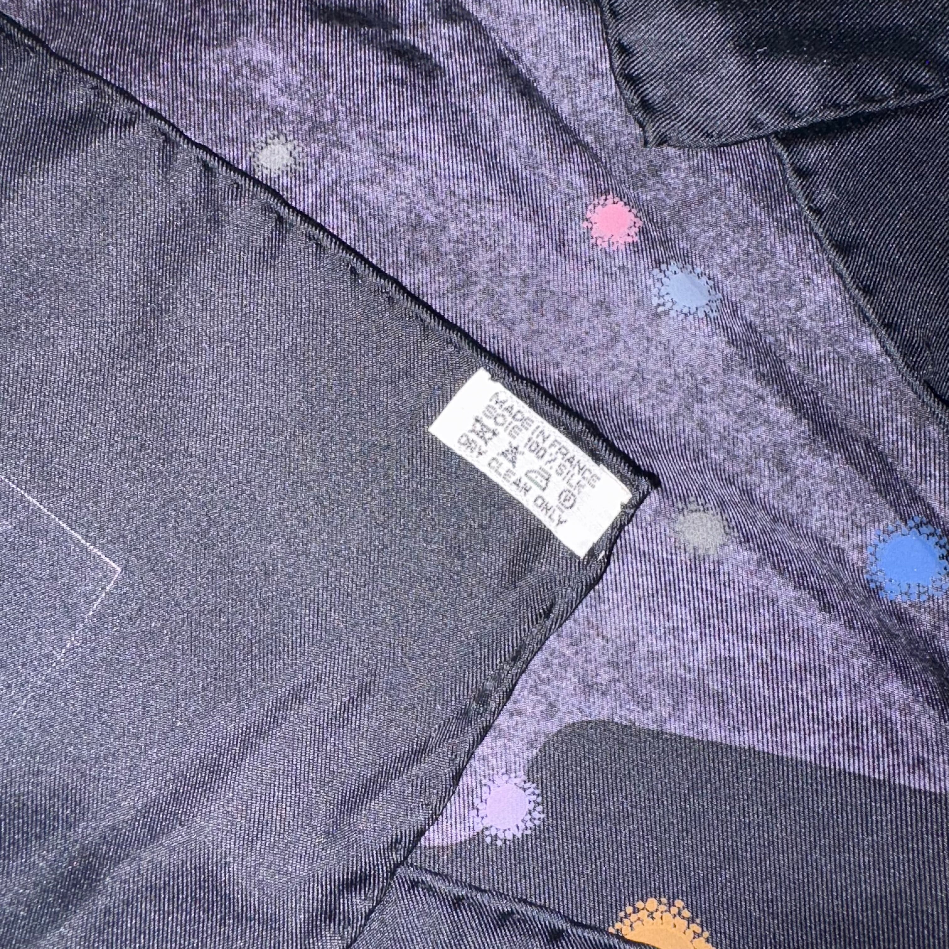 HERMES carre 90 “LA VOIE LACTÉE” | NOIR ONLINE