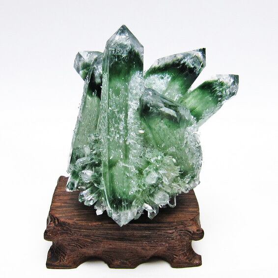 緑水晶 クラスター 台座付属 182-4516
