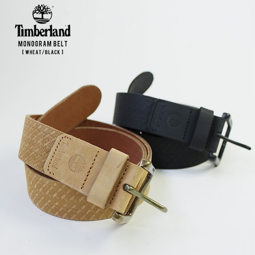 【tim-b7557】Timberland ティンバーランド モノグラム 本革 ベルト B7557 ビジネス ビジネス ストリート アメカジ カジュアル アウトドア メンズファッション