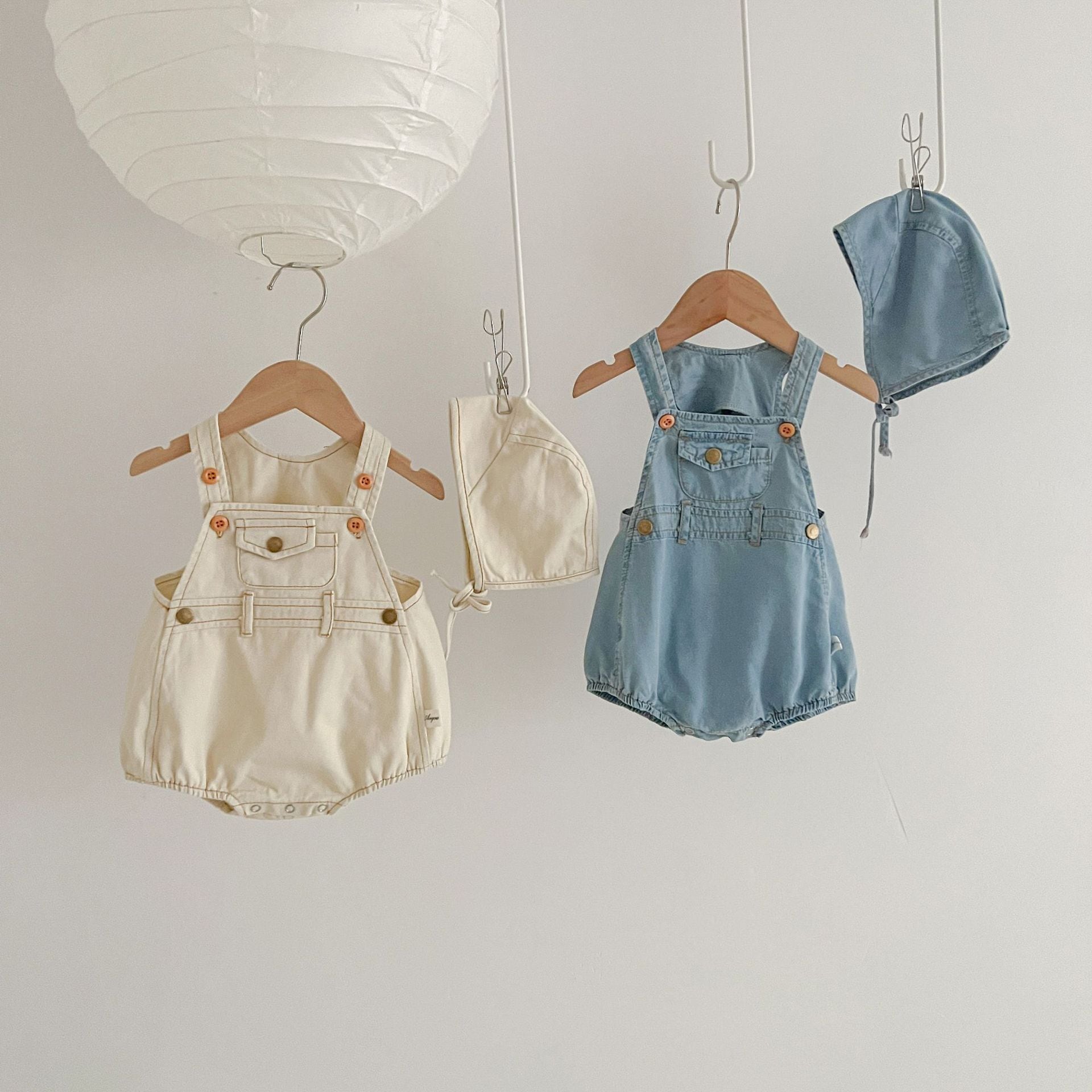 【BABY】2024新作 デニムロンパース