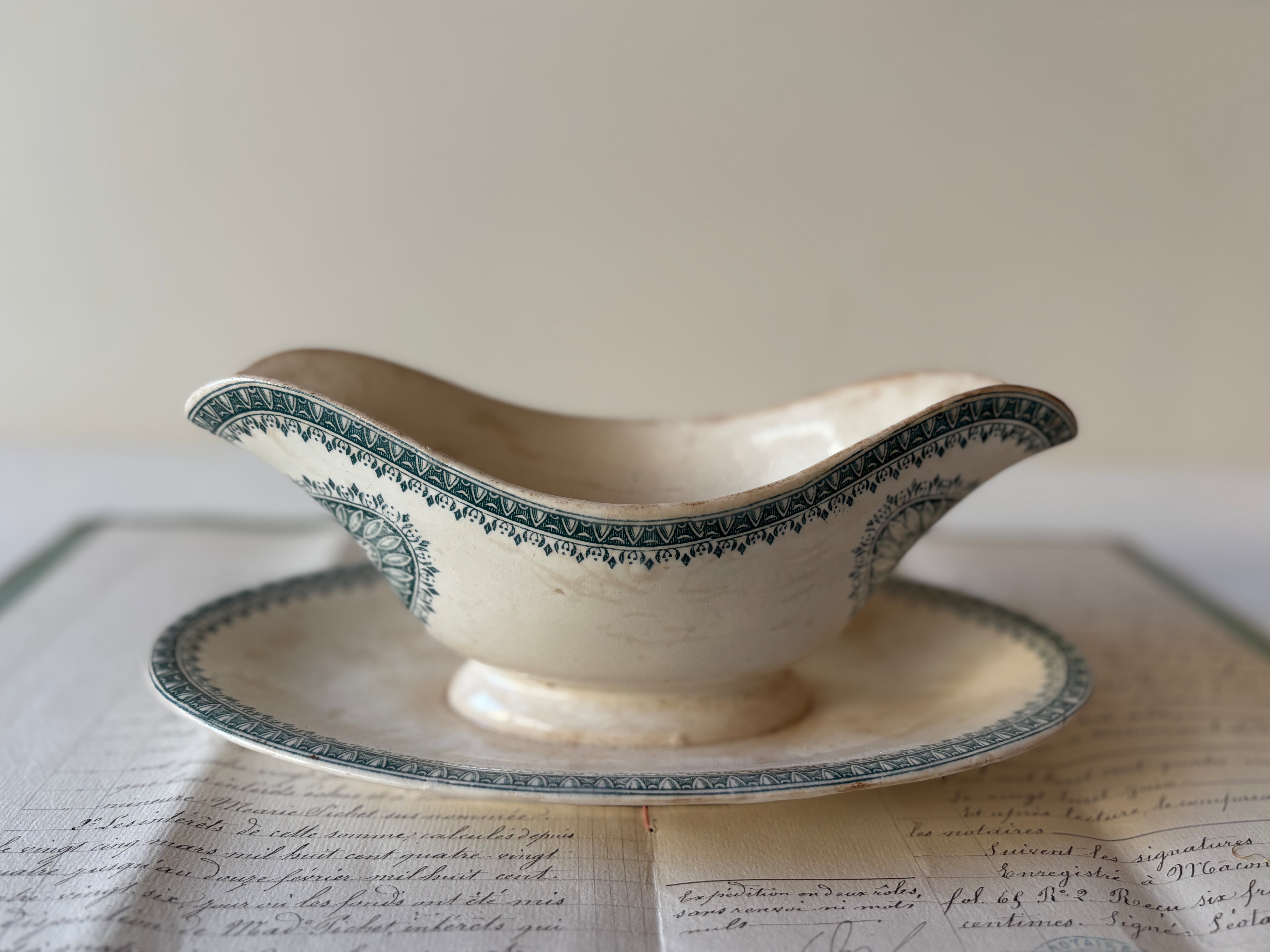 Creil et Montereau / クレイユモントロー ANGLAIS ソーシエール フランスアンティーク