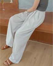 Tuck-in wide leg pants L0121
