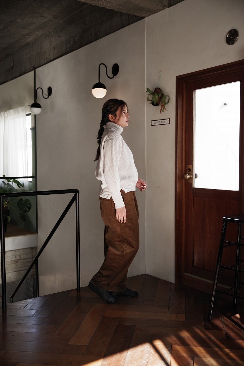 8W Organic Corduroy Wide Pants