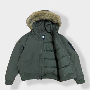 【THE NORTH FACE】 STOVER JACKET グースダウン 550フィル US限定 日本未発売 カーキ 刺繍ロゴ  DRY VENT カーキ アウター L アウトドア ノースフェイス US古着