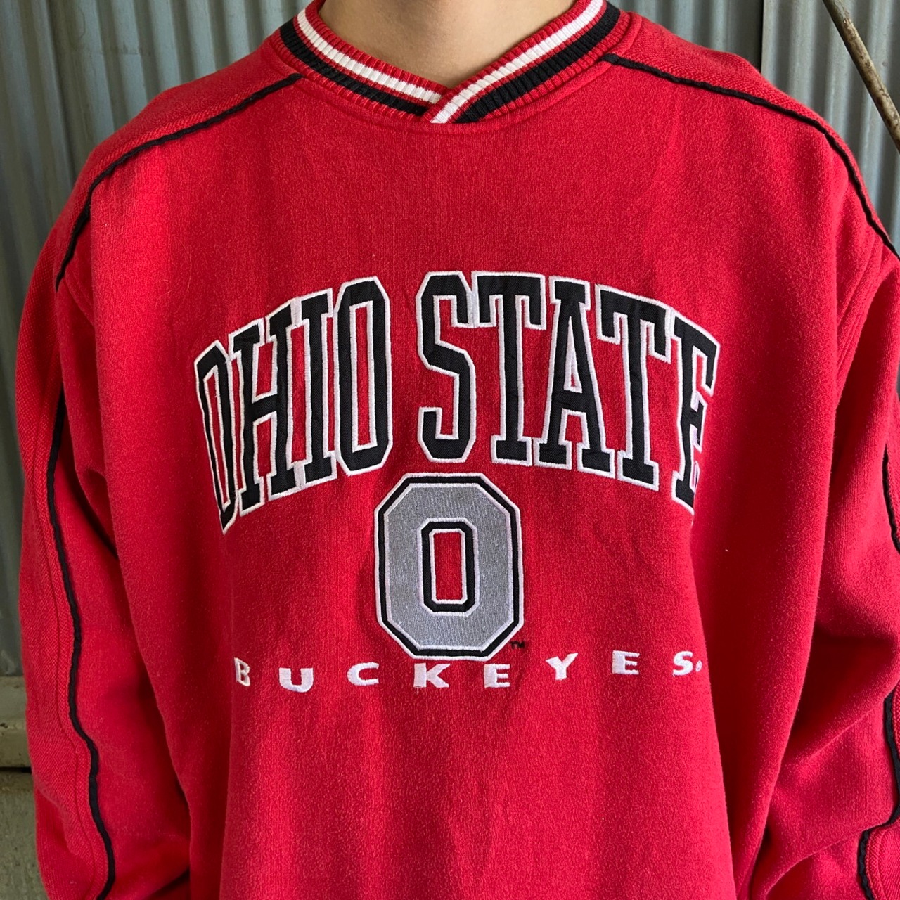 90〜00年代 OHIO STATE BUCKEYES カレッジ チームロゴ スウェット 