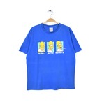 00s シンプソンズ USA製 Tシャツ アメコミ ブルー メンズL SIMPSONS 古着 @BB0746