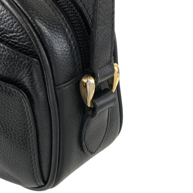 GUCCI グッチ ショルダーバッグ ブラック GGロゴ レザー vintage ヴィンテージ オールド batagd