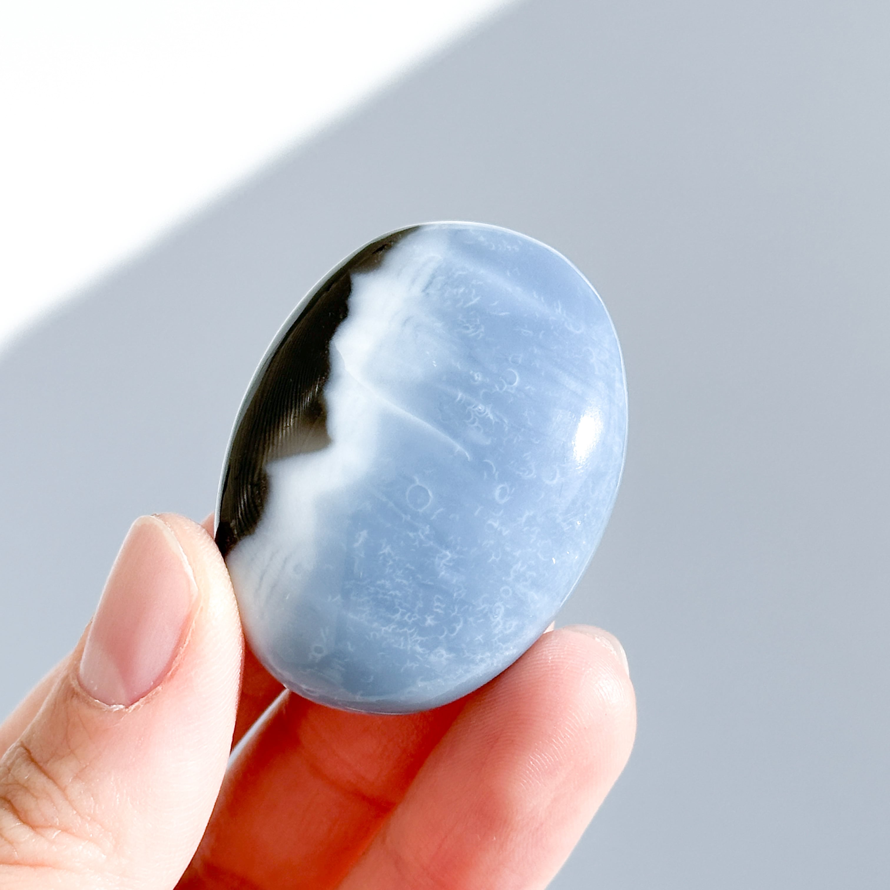 ブルーオパール パーム61◇ Blue Opal ◇ 天然石・鉱物・パワーストーン